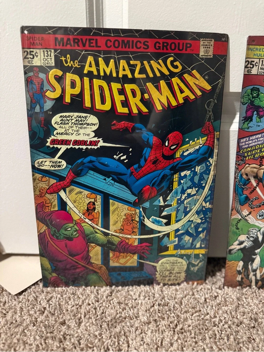 Marvel Spider-Man Metal Wall Art Set of 2